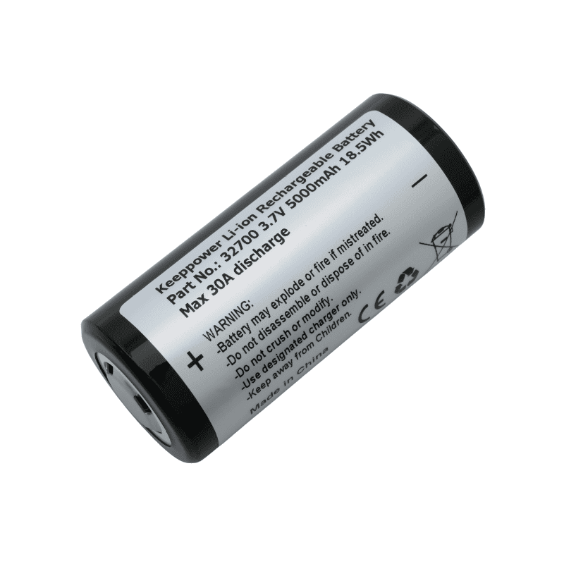 キープパワー 32700 リチウムイオン充電式バッテリー 5000mAh